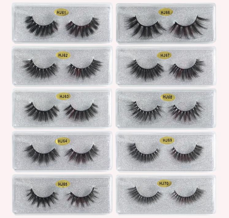 3D Mink Eyelashes Eye makeup Mink False lashes Soft Natural Thick Fake Eyelashes 3D Eye Lashes Extension Beauty Tools 10 styles DH2414026
