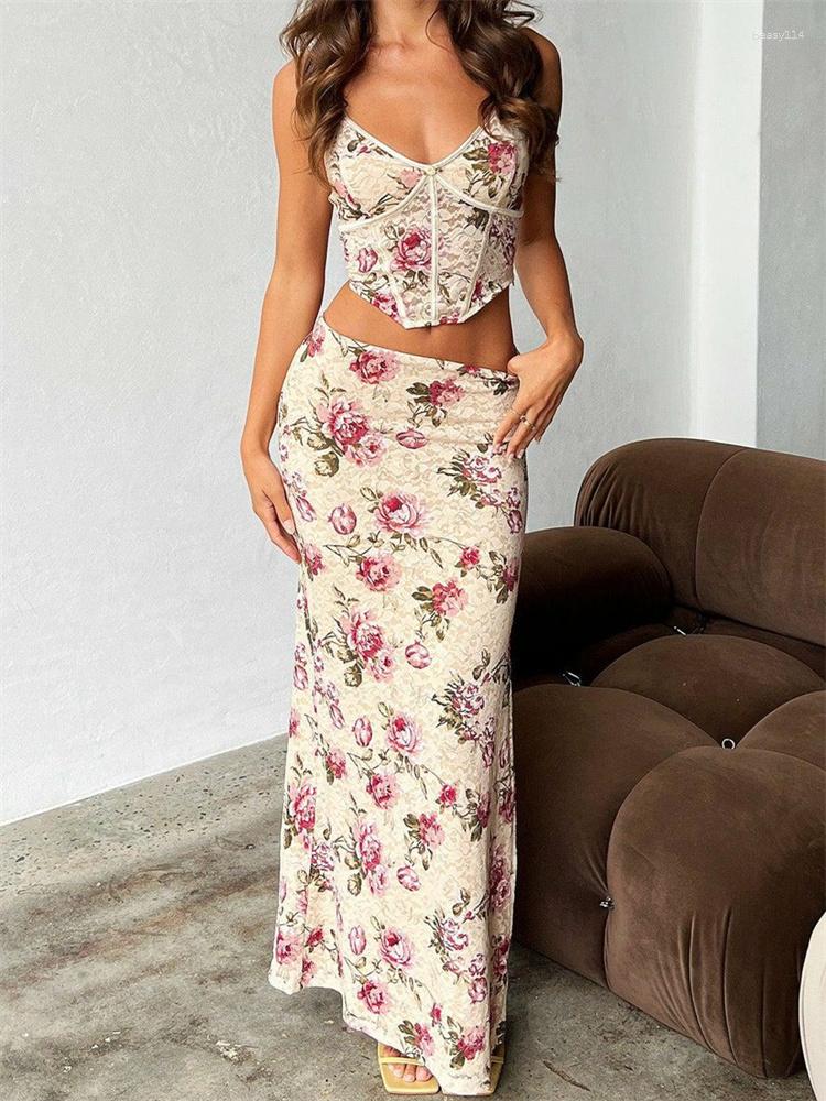 Work Dresses CHRONSTYLE Vintage Lace Mesh Floral Print 2 Pieces Sets For Women 2023 Sleeveless Strap V-neck Camis Tops High Split Long
Work Dresses CHRONSTYLE Vintage Lace Mesh Floral Print 2 Pieces Sets For Women 2023 Sleeveless Strap V-neck Camis Tops High Split Long