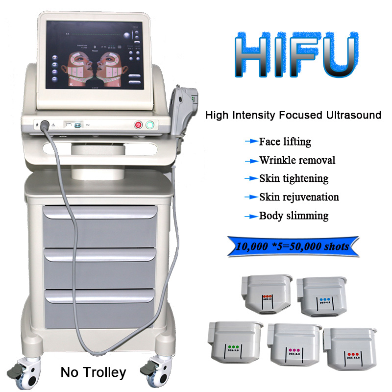 Portable HIFU Beauty Equipment High Intensity Focused Ultrasound Face Lifting device Skin Tightening Machine Wrinkle Removal