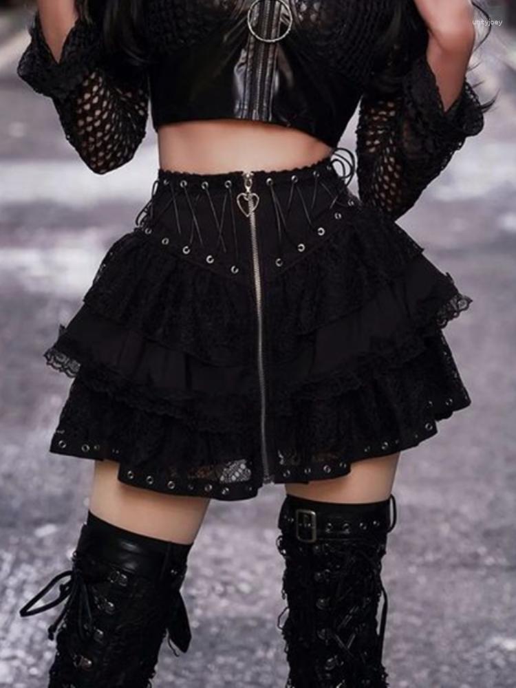 Skirts Streetwear Gothic Lace Skirt Women Emo Alternative Y2k E-girl Lolita High Waist Harajuku Grunge Clubwear Female, Black
Skirts Streetwear Gothic Lace Skirt Women Emo Alternative Y2k E-girl Lolita High Waist Harajuku Grunge Clubwear Female, Black
