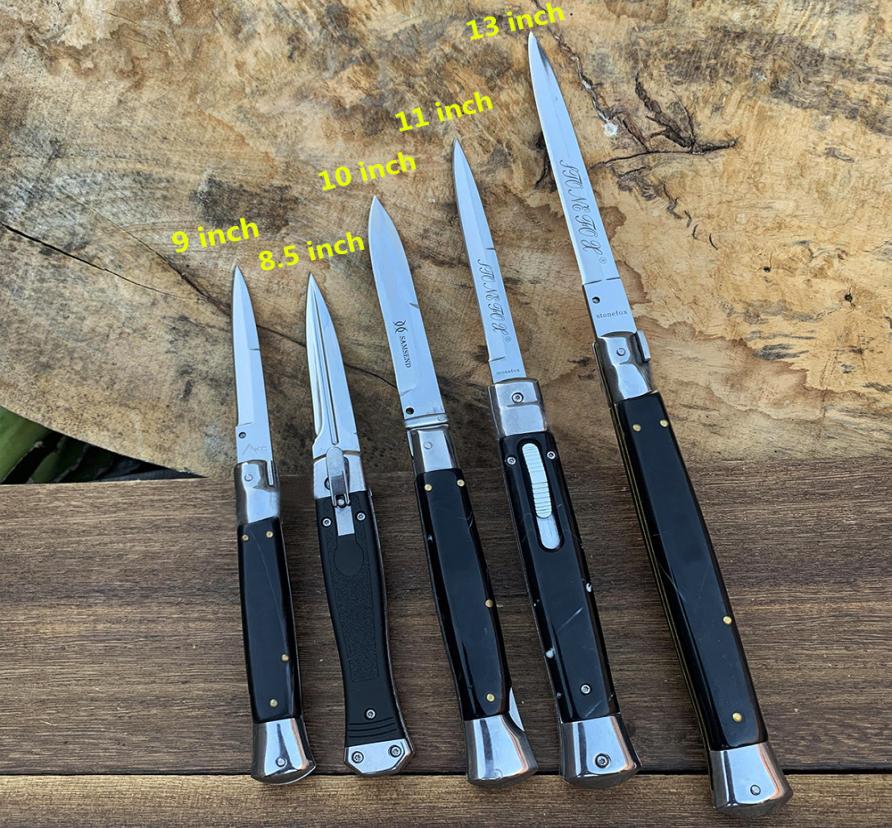 Single 440C Knife Tactical Mafia Automatic Satin 85Inch 58HRC EDC Tool Blade Combat Hunting Italian 13 Knives Tidqx2445088
Single 440C Knife Tactical Mafia Automatic Satin 85Inch 58HRC EDC Tool Blade Combat Hunting Italian 13 Knives Tidqx2445088