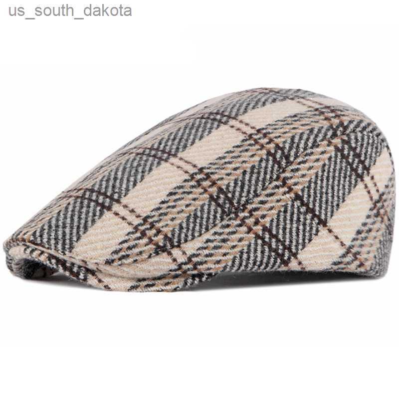 Brand Fashion Vintage Autumn Winter Hats for Men Women High Quality Casual Cotton Women Beret Caps Adjustion Plaid Mens Flat Hat L230523, Gray
Brand Fashion Vintage Autumn Winter Hats for Men Women High Quality Casual Cotton Women Beret Caps Adjustion Plaid Mens Flat Hat L230523, Gray