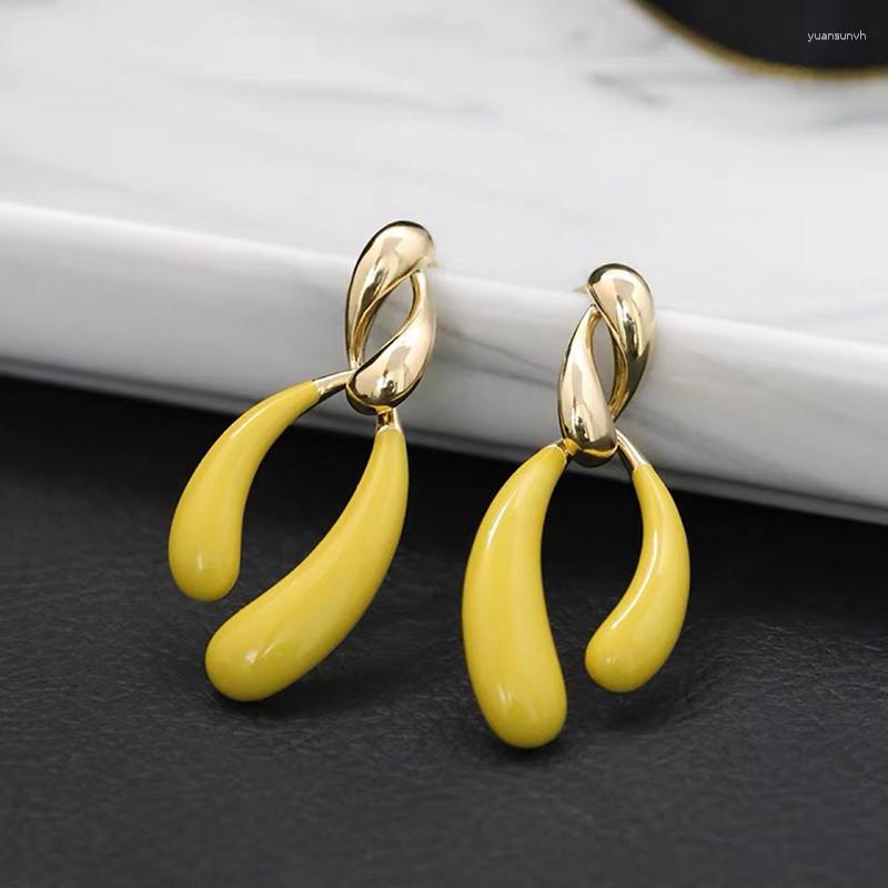 Dangle Earrings Korean Fashion Exaggerated Geometry For Women Colored Retro S925 SilverNeedle Alloy Electroplating Yellow Trend Jewelry
Dangle Earrings Korean Fashion Exaggerated Geometry For Women Colored Retro S925 SilverNeedle Alloy Electroplating Yellow Trend Jewelry