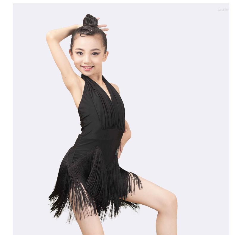 Stage Wear Celebrity Latin Dancing Dress Professional Training Clothes Tassel Performance Dance Costume Kids Dresses For Girls Rumba, Black
Stage Wear Celebrity Latin Dancing Dress Professional Training Clothes Tassel Performance Dance Costume Kids Dresses For Girls Rumba, Black