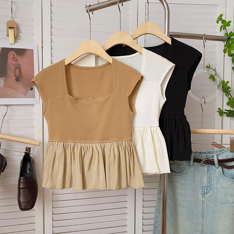 Women's Blouses Square Collar Sleeveless Women Summer Casual Colorblock Patchwork Korean Fashion Femme Shirts Tops Blusas Drop, Black
Women's Blouses Square Collar Sleeveless Women Summer Casual Colorblock Patchwork Korean Fashion Femme Shirts Tops Blusas Drop, Black
