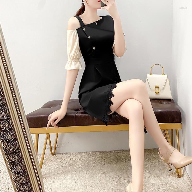 Party Dresses Women 2023 Summer Fashion Off-shoulders Short Sleeve Midi Dress Ladies Elegant Slim Dressed Female Chic A-Line Vestidos C893, Black
Party Dresses Women 2023 Summer Fashion Off-shoulders Short Sleeve Midi Dress Ladies Elegant Slim Dressed Female Chic A-Line Vestidos C893, Black