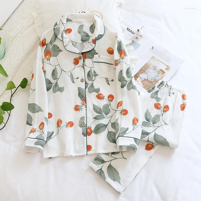 Women's Sleepwear Women Spring Pajamas Two Piece Set Cotton Gauze Crepe Long Sleeve Print Loungewear Thin Casual Loose Home Clothes, Beige
Women's Sleepwear Women Spring Pajamas Two Piece Set Cotton Gauze Crepe Long Sleeve Print Loungewear Thin Casual Loose Home Clothes, Beige