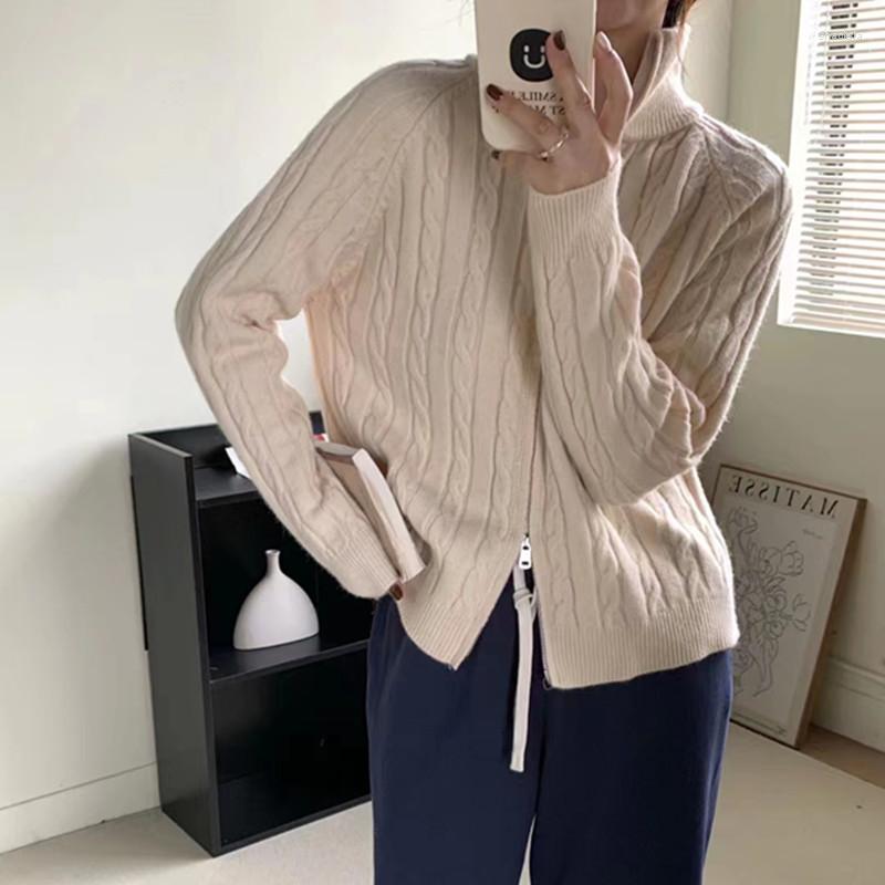 Women's Sweaters Collar Outwear Tops Solid Sweater Women 2023 Autumn Winter Elegant Lapel Thick Warm Knitted Cardigan Female, Beige
Women's Sweaters Collar Outwear Tops Solid Sweater Women 2023 Autumn Winter Elegant Lapel Thick Warm Knitted Cardigan Female, Beige