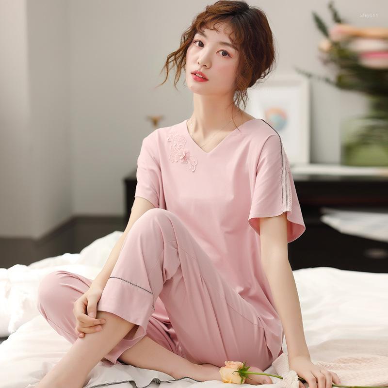 Women's Sleepwear Women Sexy V-neck Pyjamas Print Sleep Suit 2pcs Shirt&pant Sliod Oversize 3xl Soft Nightwear Lingerie Home Clothing, 46205
Women's Sleepwear Women Sexy V-neck Pyjamas Print Sleep Suit 2pcs Shirt&pant Sliod Oversize 3xl Soft Nightwear Lingerie Home Clothing, 46205