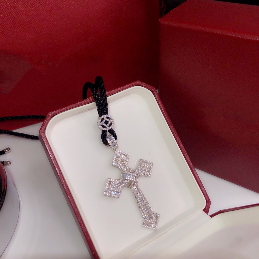 Popular Full Diamond Cross Necklace for Women with Versatile Ladder Square Pendant Necklace for Women's New Design in Small Market
Popular Full Diamond Cross Necklace for Women with Versatile Ladder Square Pendant Necklace for Women's New Design in Small Market