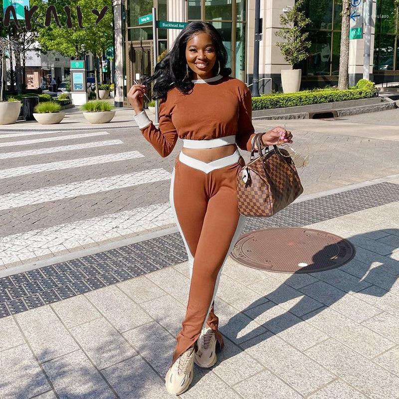 Women' Two Piece Pants Akaily Autumn Streetwear 2 Tracksuit Womens Outfits Sweatsuits O Neck LongSleeve Crop Top Patchwork Sets Suits, Auburn
Women' Two Piece Pants Akaily Autumn Streetwear 2 Tracksuit Womens Outfits Sweatsuits O Neck LongSleeve Crop Top Patchwork Sets Suits, Auburn