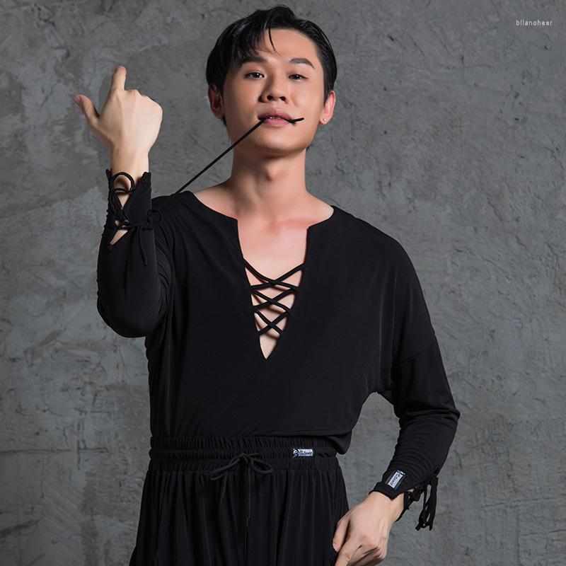 Stage Wear Men Latin Dance Tops Adult Long Sleeve Loose Shirts Male Chacha Samba Tango Performance Practice DN7483, Black
Stage Wear Men Latin Dance Tops Adult Long Sleeve Loose Shirts Male Chacha Samba Tango Performance Practice DN7483, Black