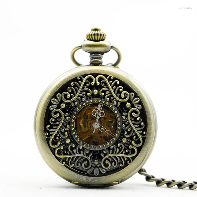 Pocket Watches Antique Vintage Skeleton Engraved Watch Mechanical Manual Winding Fob Steampunk Necklace Pendant With Chain Gifts, Picture shown
Pocket Watches Antique Vintage Skeleton Engraved Watch Mechanical Manual Winding Fob Steampunk Necklace Pendant With Chain Gifts, Picture shown