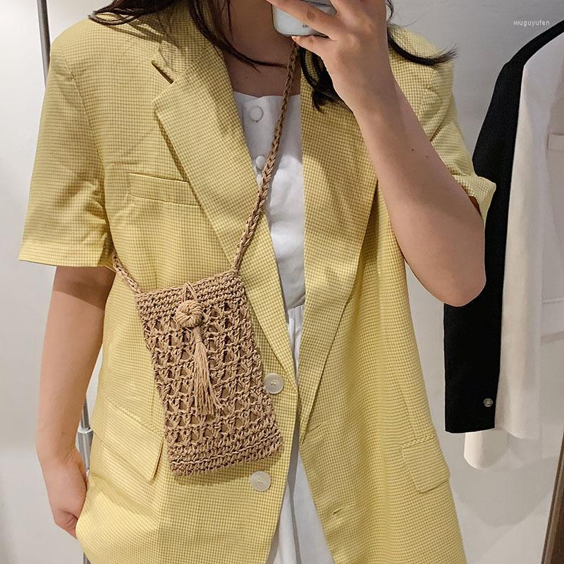 Evening Bags Female Vintage Straw Rope Hand-woven Crossbody Phone Bag Vacation Mini Purse, Beige
Evening Bags Female Vintage Straw Rope Hand-woven Crossbody Phone Bag Vacation Mini Purse, Beige