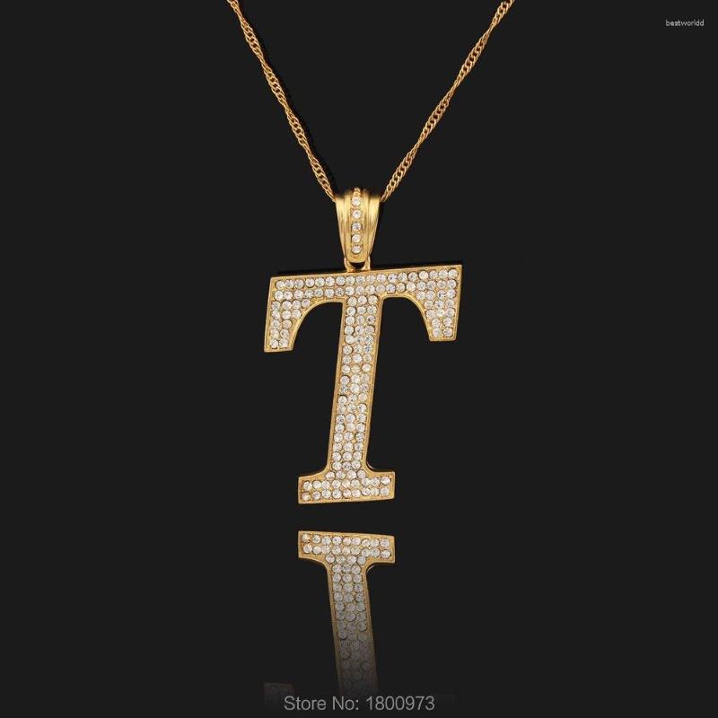Pendant Necklaces Gold Color Necklace Exquisite Zircon Letter T For Women Men Gift India African
Pendant Necklaces Gold Color Necklace Exquisite Zircon Letter T For Women Men Gift India African