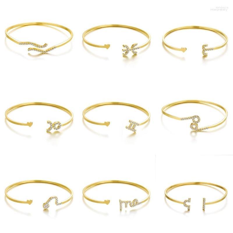 Bangle Luxury Female White Zircon Bracelet Adjustable Charm Zodiac Bracelets Women Elegant Silver Color 12 Constellation Jewelry
Bangle Luxury Female White Zircon Bracelet Adjustable Charm Zodiac Bracelets Women Elegant Silver Color 12 Constellation Jewelry