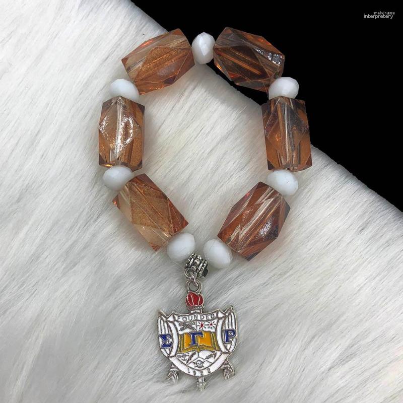 Strand Handmade Greek Sorority SGR ACRYLICS White Crystal Shield Letter Girl Charms Bracelet Jewelry
Strand Handmade Greek Sorority SGR ACRYLICS White Crystal Shield Letter Girl Charms Bracelet Jewelry