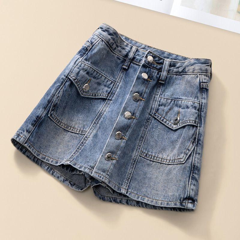 Women's Shorts Vintage Denim Skirt Women Fashion High Waisted Pocket Short Jean Girl Y2k Sexy Slim Fit Single Breasted Pants, Smoke grey
Women's Shorts Vintage Denim Skirt Women Fashion High Waisted Pocket Short Jean Girl Y2k Sexy Slim Fit Single Breasted Pants, Smoke grey