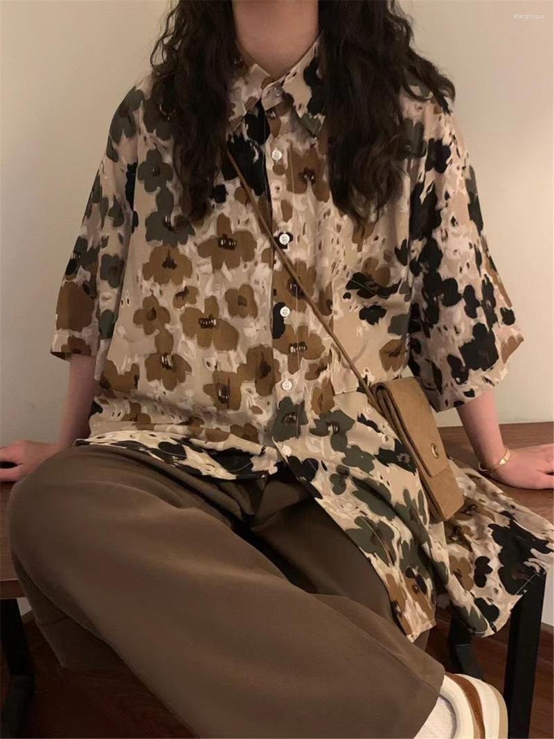 Women's Blouses Shirts 2023 Summer Style Women Loose Retro Short Sleeve Shirt Tops Leopard Print Camouflage, Auburn
Women's Blouses Shirts 2023 Summer Style Women Loose Retro Short Sleeve Shirt Tops Leopard Print Camouflage, Auburn