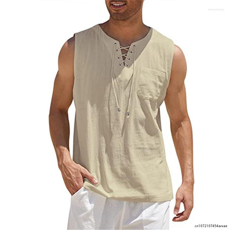 Men's Casual Shirts Summer Men T-shirt Short-Sleeved Cotton Linen Sleeveless Vest Loose Tops Spring Autumn Shirt Male Breathable, Green
Men's Casual Shirts Summer Men T-shirt Short-Sleeved Cotton Linen Sleeveless Vest Loose Tops Spring Autumn Shirt Male Breathable, Green