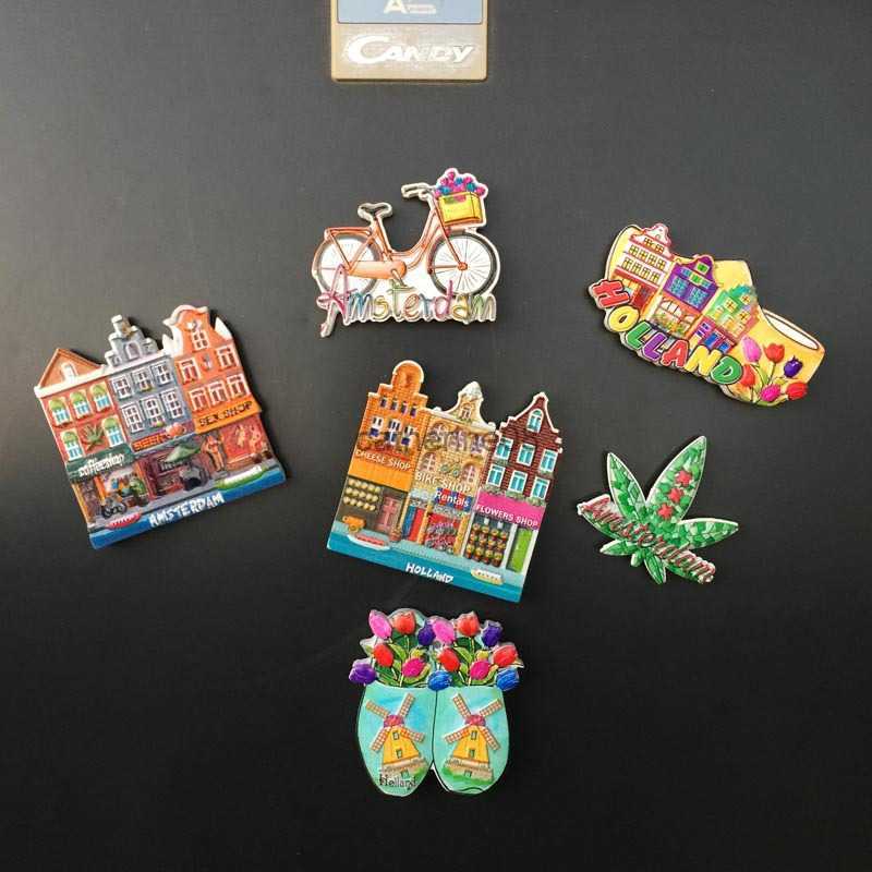 Holland Creative Fridge Magnet Souvenir Amsterdam Street Cultural Landscape Tourist Gift Ideas 3D Resin Fridge Magnet Decor L230621
Holland Creative Fridge Magnet Souvenir Amsterdam Street Cultural Landscape Tourist Gift Ideas 3D Resin Fridge Magnet Decor L230621
