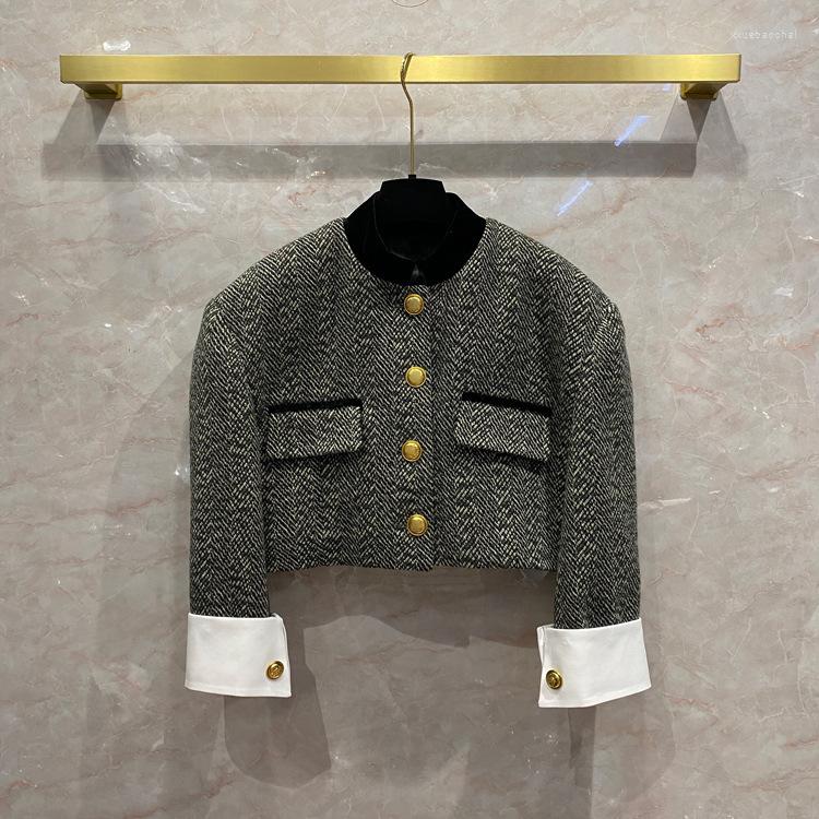 Women' Jackets 2023 Autumn Luxury Women Fashion High Quality Wool Tweed Short Coat Outerwear Chic Jacket Qbr, As the picture shows
Women' Jackets 2023 Autumn Luxury Women Fashion High Quality Wool Tweed Short Coat Outerwear Chic Jacket Qbr, As the picture shows
