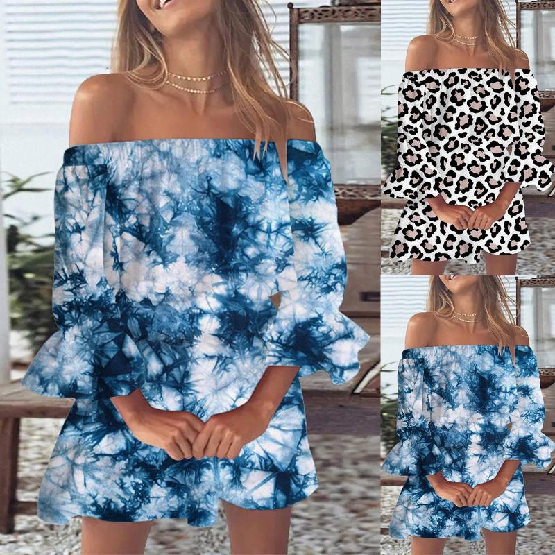 Casual Dresses Summer For Women 2023 Off Shoulder Sundress Loose Floral Print Boho Dress Bell Sleeve Blouse Mini, White
Casual Dresses Summer For Women 2023 Off Shoulder Sundress Loose Floral Print Boho Dress Bell Sleeve Blouse Mini, White