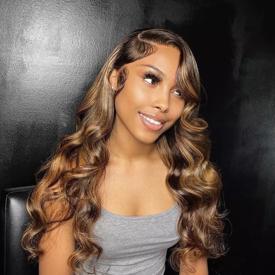 Fashion New Design 28 Inch Colored Highlight Body Wave 13x6 Hd Lace Front Human Hair Wigs Honey Blonde 13x4 Water Wave Lace Frontal Wig for Women, Brown
Fashion New Design 28 Inch Colored Highlight Body Wave 13x6 Hd Lace Front Human Hair Wigs Honey Blonde 13x4 Water Wave Lace Frontal Wig for Women, Brown