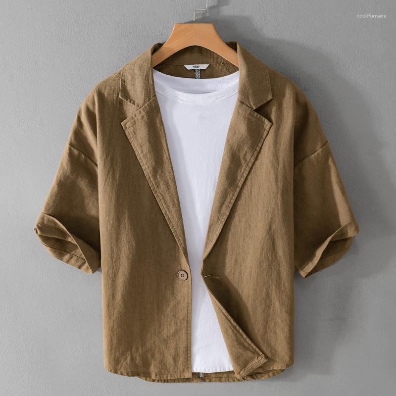 Men's Suits Y802 Spring Summer Loose Linen Thin Jackets Blazer Men's Suit Collar One Button Solid Color Casual Simple Office Male Coat, Y802 beige
Men's Suits Y802 Spring Summer Loose Linen Thin Jackets Blazer Men's Suit Collar One Button Solid Color Casual Simple Office Male Coat, Y802 beige