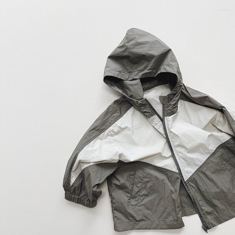 Jackets 2023 Summer Children Sunscreen Clothing Baby Boy Girl Long Sleeve Hooded Jacket Infant Toddler Color Block Casual Top Coat, Grey
Jackets 2023 Summer Children Sunscreen Clothing Baby Boy Girl Long Sleeve Hooded Jacket Infant Toddler Color Block Casual Top Coat, Grey