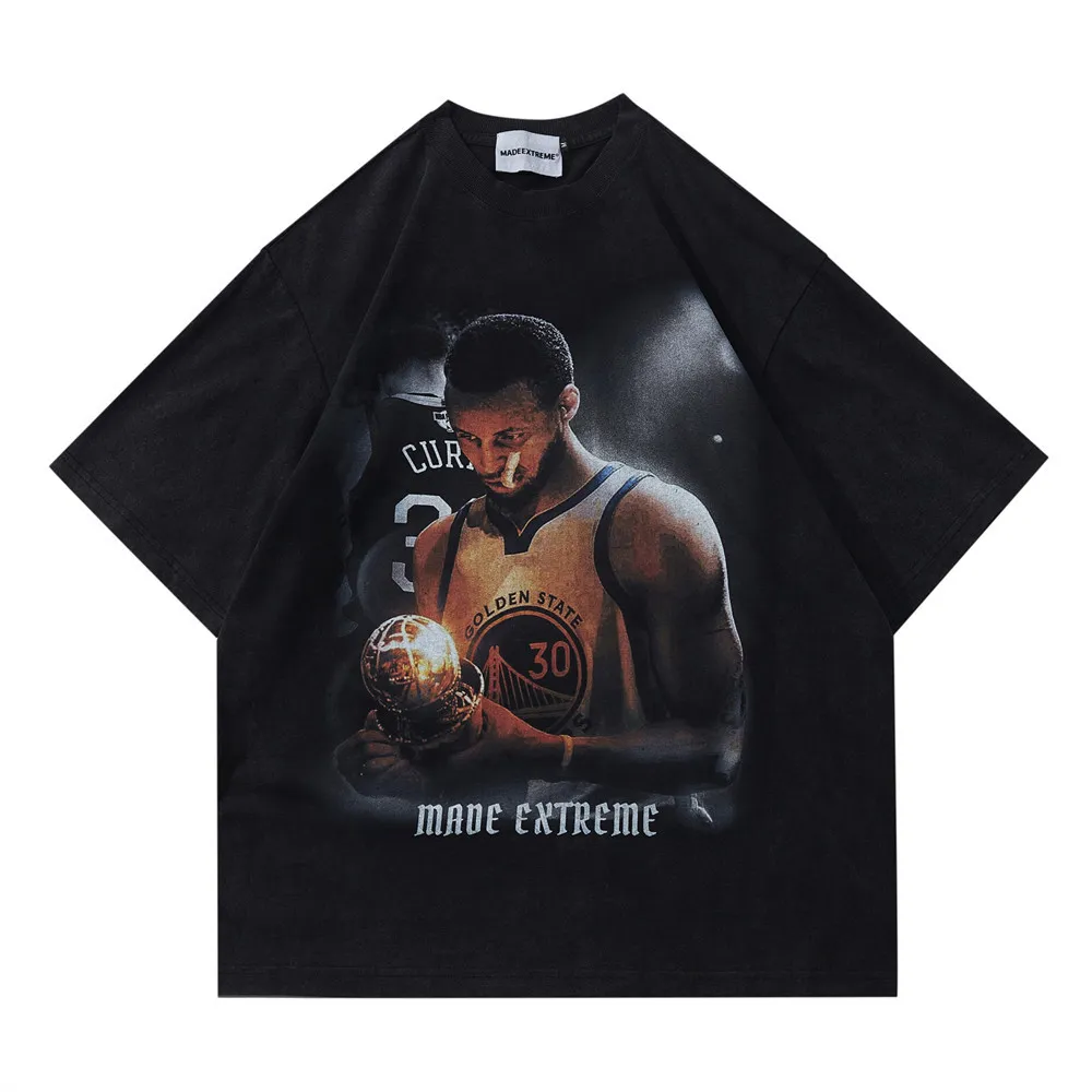 Fashion brand American character print short sleeve T-shirt pure cotton loose men's ins hip hop street crewneck five-point sleeve T-shirt, Black
Fashion brand American character print short sleeve T-shirt pure cotton loose men's ins hip hop street crewneck five-point sleeve T-shirt, Black