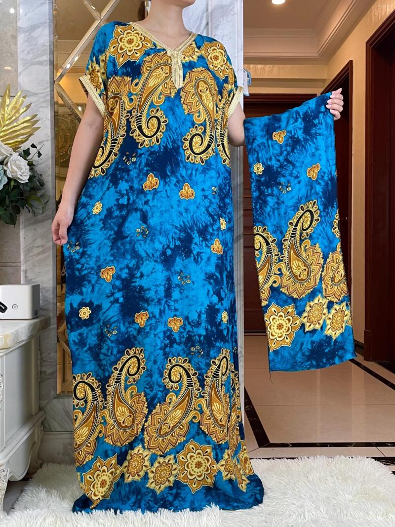 Ethnic Clothing 2023 Style Muslim Lady Summer Short Sleeve Dress Floral Print Colorful Boubou Maxi Islam Women African Abaya Clothes
Ethnic Clothing 2023 Style Muslim Lady Summer Short Sleeve Dress Floral Print Colorful Boubou Maxi Islam Women African Abaya Clothes