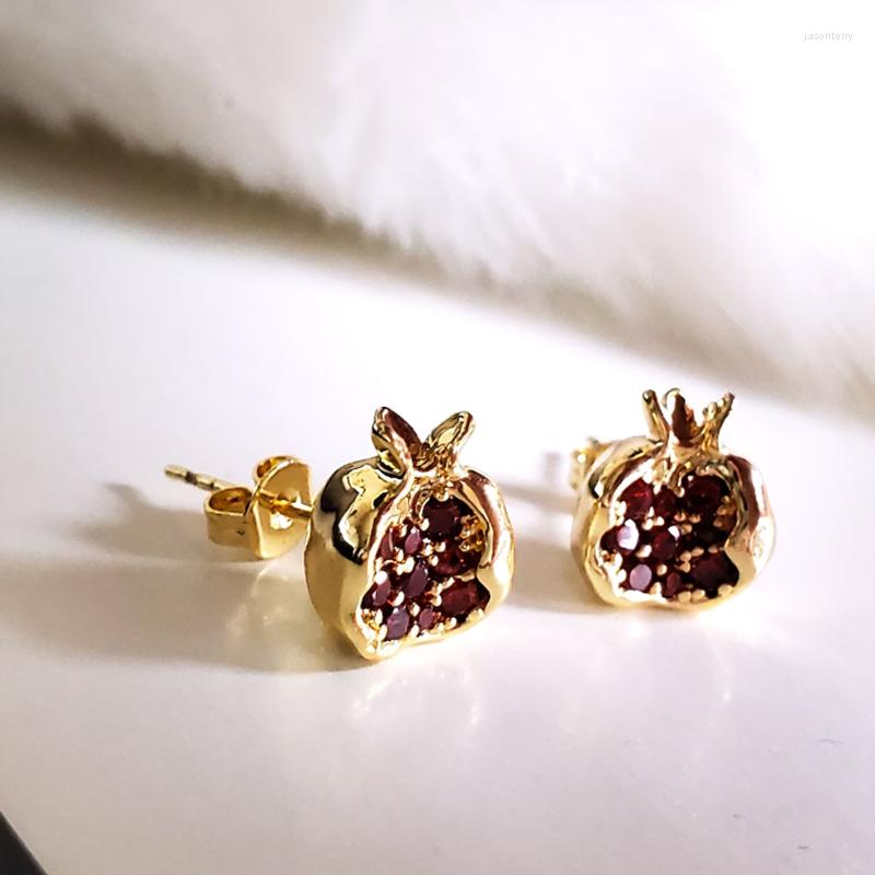 Stud Earrings POMEGRANATE Jewelry Golden Ruby Fruit For Women Israeli Jewish Mitzvah Gift Garnet Coloured
Stud Earrings POMEGRANATE Jewelry Golden Ruby Fruit For Women Israeli Jewish Mitzvah Gift Garnet Coloured