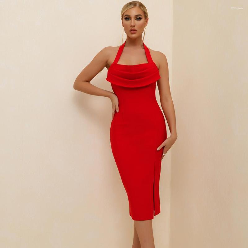 Casual Dresses Bandage Dress 2023 Arrival Summer Red Bodycon Women Draped Halter Sexy Party Evening Club Outfits, Picture shown
Casual Dresses Bandage Dress 2023 Arrival Summer Red Bodycon Women Draped Halter Sexy Party Evening Club Outfits, Picture shown