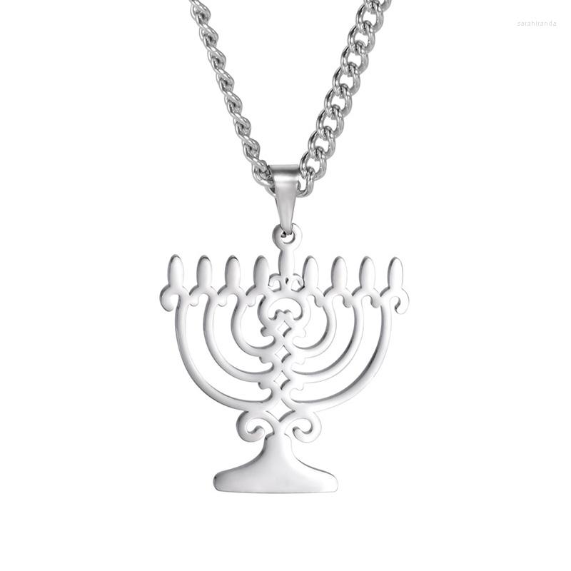 Chains 1PC Judaica Menorah Necklace For Men Stainless Steel Chanukah Menora Pendant Religious Jewellry Wholesale SN1207
Chains 1PC Judaica Menorah Necklace For Men Stainless Steel Chanukah Menora Pendant Religious Jewellry Wholesale SN1207