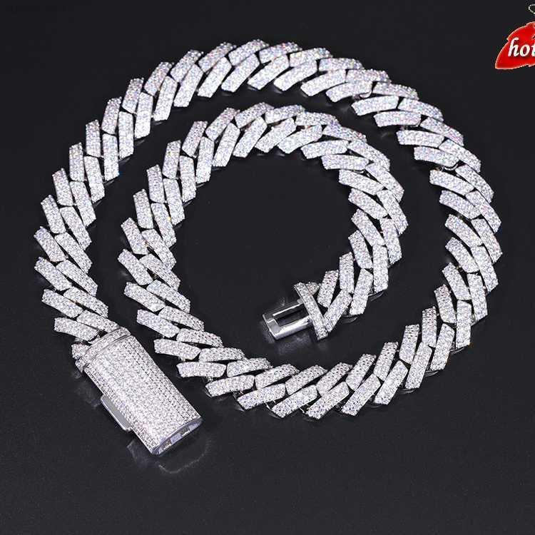 2023 Heavy 15mm 2rows Cuban Chain 925 Silver with Vvs Moissanite Cuban Link Chain Mens Hip Hop Necklace/bracelet
2023 Heavy 15mm 2rows Cuban Chain 925 Silver with Vvs Moissanite Cuban Link Chain Mens Hip Hop Necklace/bracelet