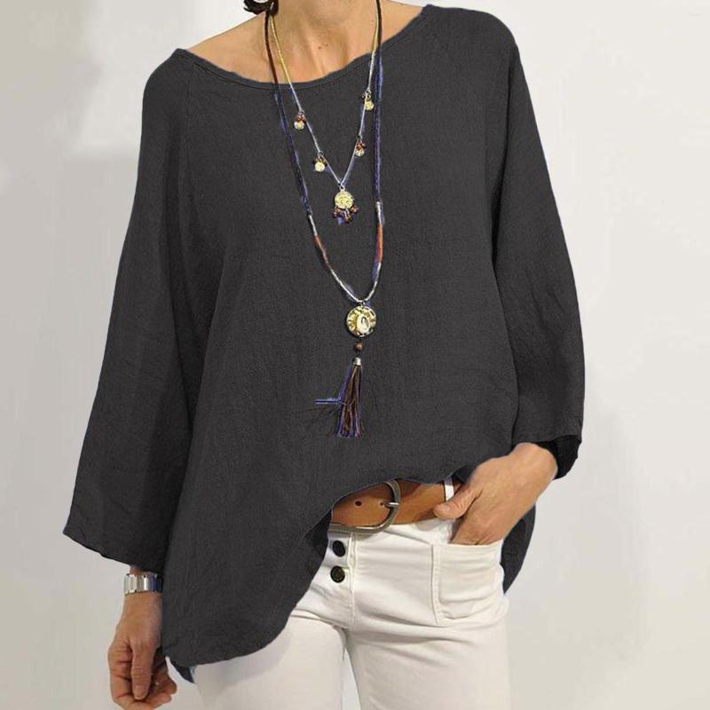 Women' Blouses Women Casual Solid Color Cotton Blend Round Neck Three Quarter Sleeve Shirt Top Loose Linen Pullover Blouse, Blue
Women' Blouses Women Casual Solid Color Cotton Blend Round Neck Three Quarter Sleeve Shirt Top Loose Linen Pullover Blouse, Blue
