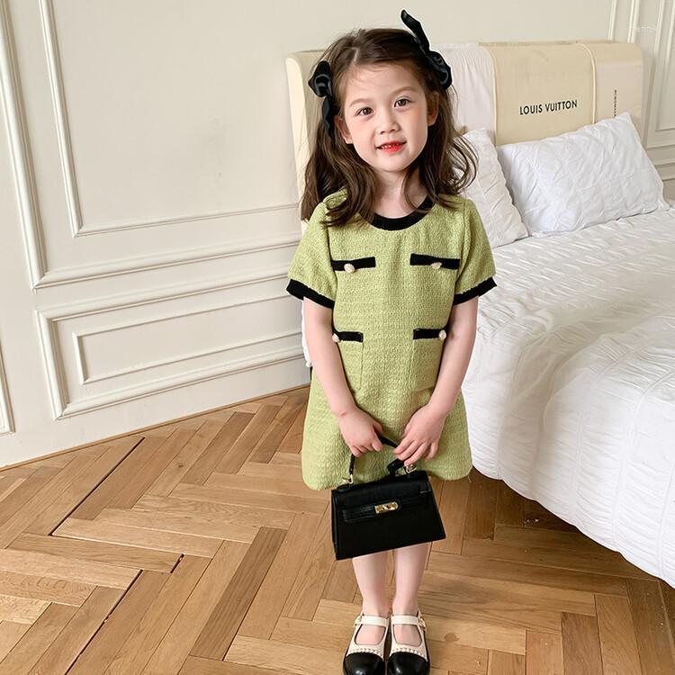 Girl Dresses 2023 Luxury Summer Kids Dress Short Sleeve Green Exquisite Pockets Cotton Soft Design Advanced Straight For Girls
Girl Dresses 2023 Luxury Summer Kids Dress Short Sleeve Green Exquisite Pockets Cotton Soft Design Advanced Straight For Girls