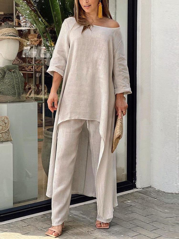 Women' Tracksuits Ins Style Fashion Trouser Suit Women 2023 Spring Summer Loose Irregular Long Top Solid Office Casual 2 Piece, Gray
Women' Tracksuits Ins Style Fashion Trouser Suit Women 2023 Spring Summer Loose Irregular Long Top Solid Office Casual 2 Piece, Gray