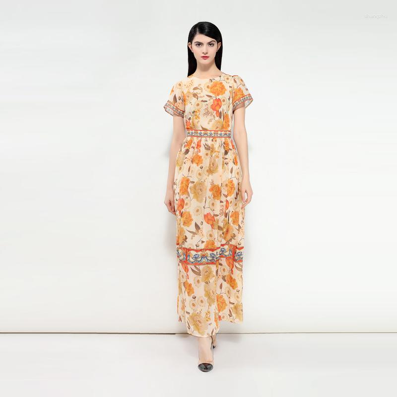 Party Dresses Good Quality 2023 Summer Arrival Europe Fashion A-Line O-Neck Short Sleeve Flower Print Elegant Floor-Length Long Dress, Yellow
Party Dresses Good Quality 2023 Summer Arrival Europe Fashion A-Line O-Neck Short Sleeve Flower Print Elegant Floor-Length Long Dress, Yellow