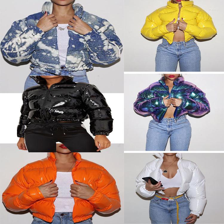 Women' Jackets Fashion Cute Women Bright PU Pink Puffer Jacket Winter Warm Bubble Coats Shiny Leather Parkas Down Zipper Cropped, Black
Women' Jackets Fashion Cute Women Bright PU Pink Puffer Jacket Winter Warm Bubble Coats Shiny Leather Parkas Down Zipper Cropped, Black