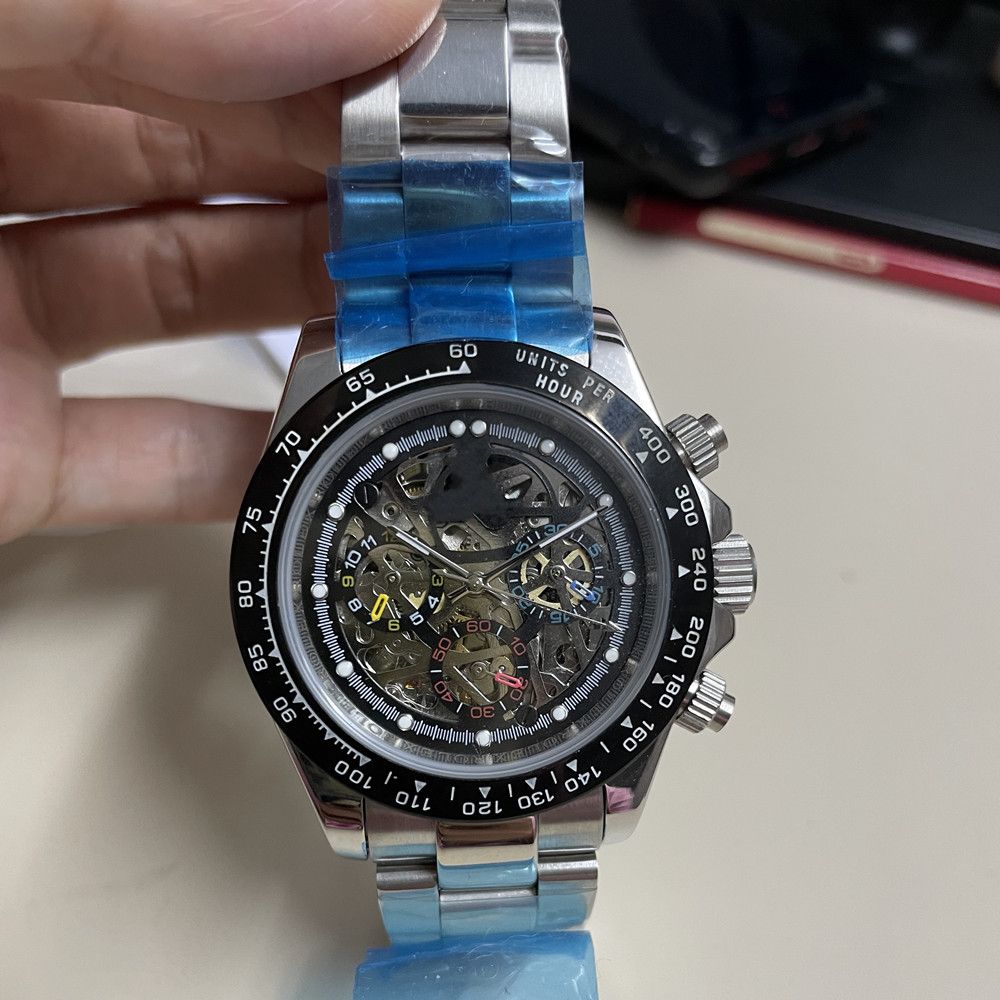 Top sell Automatic Movement Male watch 40mm Man watches High quality stainless steel bracelet Men wristwatch Skeleton Face 185
Top sell Automatic Movement Male watch 40mm Man watches High quality stainless steel bracelet Men wristwatch Skeleton Face 185