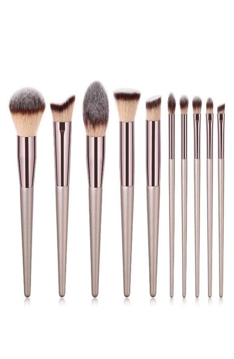 Premium Makeup brushes set 10pcs tools champaign gold color wood handle cosmetics brushes for Eye shadow loose powder blush drop s9171366
Premium Makeup brushes set 10pcs tools champaign gold color wood handle cosmetics brushes for Eye shadow loose powder blush drop s9171366