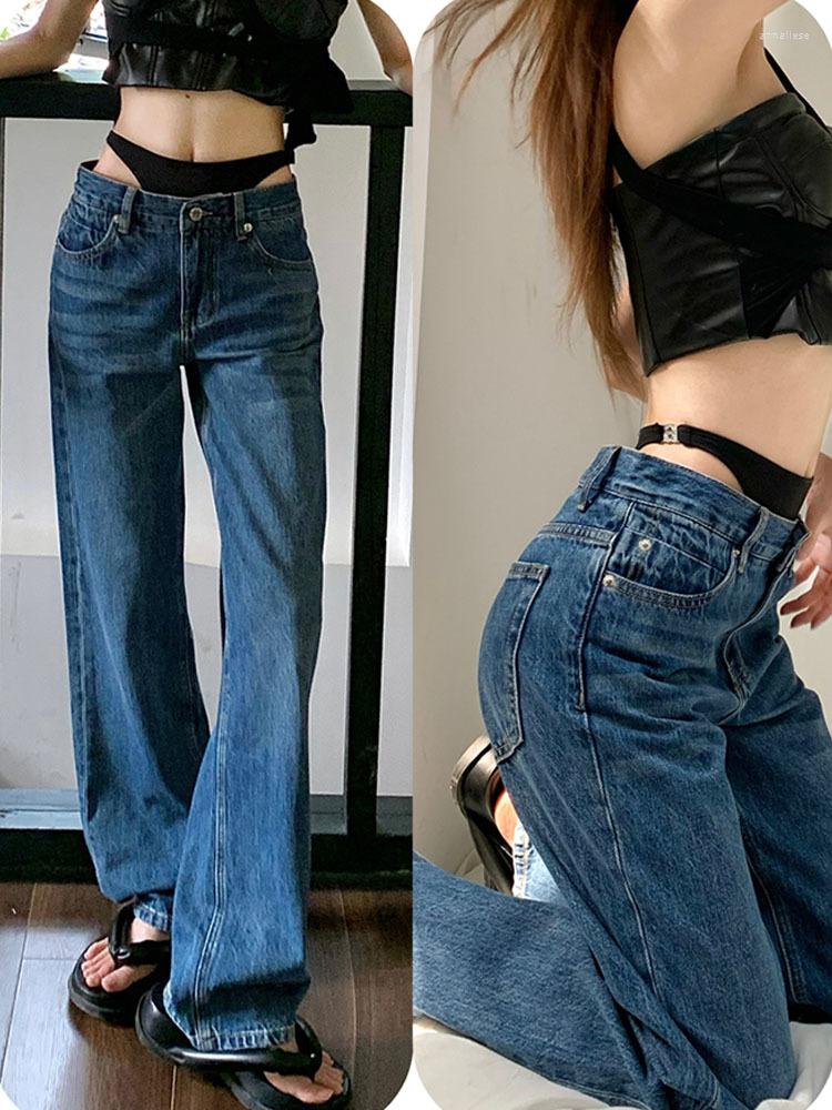 Women's Jeans High Waisted Bikini Splicing Summer Harajuku Sexy Trousers Straight Leg Slim Wide Pants Personality Baggy Women, Blue
Women's Jeans High Waisted Bikini Splicing Summer Harajuku Sexy Trousers Straight Leg Slim Wide Pants Personality Baggy Women, Blue
