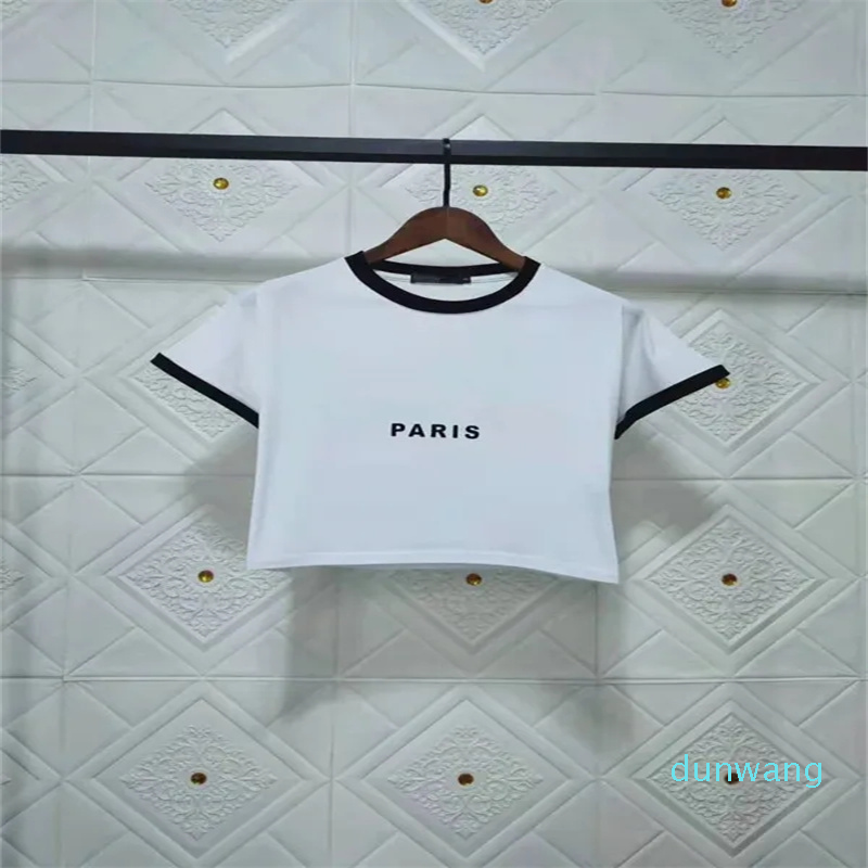 Designer Black T-shirt Cut Letter Print T-shirt Summer T-shirt Women' Pullover Casual Hip Hop Short Sleeve Rock Street Size -L, White+black brim
Designer Black T-shirt Cut Letter Print T-shirt Summer T-shirt Women' Pullover Casual Hip Hop Short Sleeve Rock Street Size -L, White+black brim