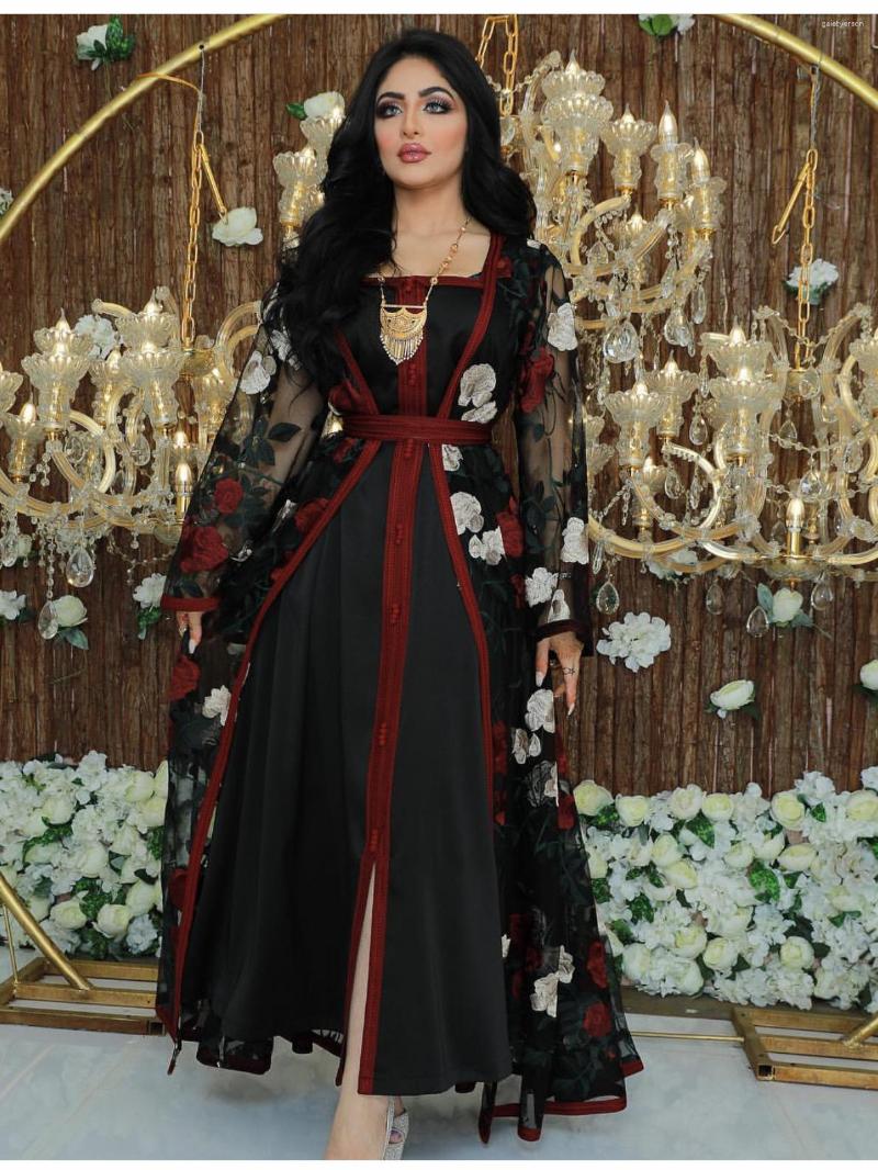 Ethnic Clothing Turkey Dubai Arabic Muslim Women Dress Satin Abaya Embroidery Lace Floral Dresses Sets 2 Pieces Islamic Pakistan Moroccan
Ethnic Clothing Turkey Dubai Arabic Muslim Women Dress Satin Abaya Embroidery Lace Floral Dresses Sets 2 Pieces Islamic Pakistan Moroccan
