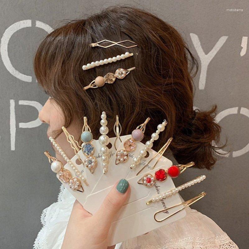 Hair Clips 3Pcs/Set Korean Style Pearl Clip Crystal Metal Pins Hairgrips Geometric Hairpin Women Accessories Gifts For Girls
Hair Clips 3Pcs/Set Korean Style Pearl Clip Crystal Metal Pins Hairgrips Geometric Hairpin Women Accessories Gifts For Girls
