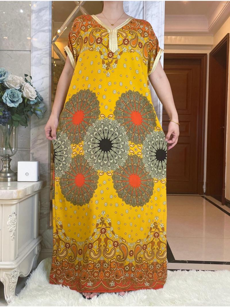 Ethnic Clothing Summer Abayas Muslim Maxi Dress Women Ankle Length Short Sleeve Robe Fashion Print Splice Arab Dubai Islamic
Ethnic Clothing Summer Abayas Muslim Maxi Dress Women Ankle Length Short Sleeve Robe Fashion Print Splice Arab Dubai Islamic