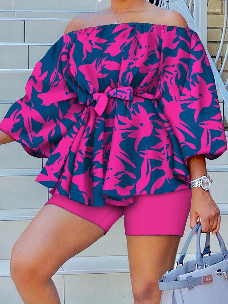 Women's Tracksuits Women Summer Matching Set Loungewear Slash Neck Three Quarter Puff Sleeve Short 2PCS Outfit Hollow Out Printed Suits, 14 print
Women's Tracksuits Women Summer Matching Set Loungewear Slash Neck Three Quarter Puff Sleeve Short 2PCS Outfit Hollow Out Printed Suits, 14 print
