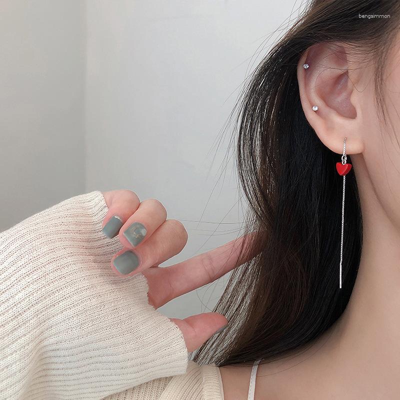 Dangle Earrings Drop Red Heart Tassel Line Long For Women Simple Sweet Fashion Korean Cute Trend Girlfriend Gifts Jewelry BOYULIGE
Dangle Earrings Drop Red Heart Tassel Line Long For Women Simple Sweet Fashion Korean Cute Trend Girlfriend Gifts Jewelry BOYULIGE